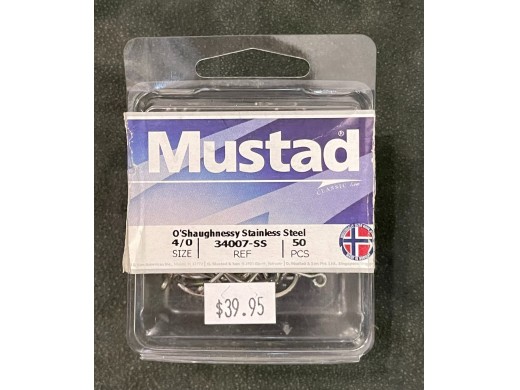 Mustad	Size 4/0 - 34007-SS