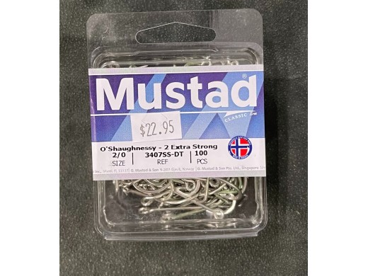 Mustad	Size 2/0 - 34007-SS