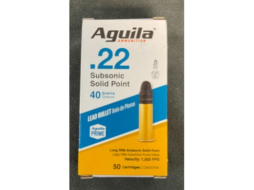 Aguila Ammunition - Subsonic Solid Point