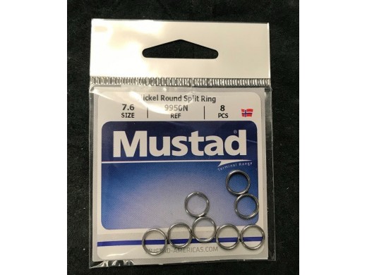 Mustad - Nickel Round Split Ring