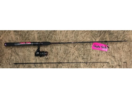 RAD Sportz Beginner Spincast Fishing Rod & Reel Combo- 5 Ft. 6 In.  Fiberglass Pole