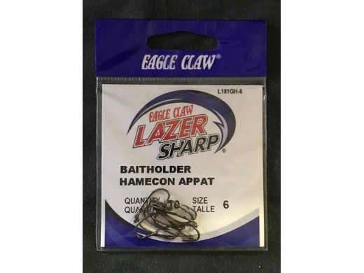 Eagle Claw Lazer Octopus Hooks - Red - Size 4 - Value Pack, Hooks -   Canada