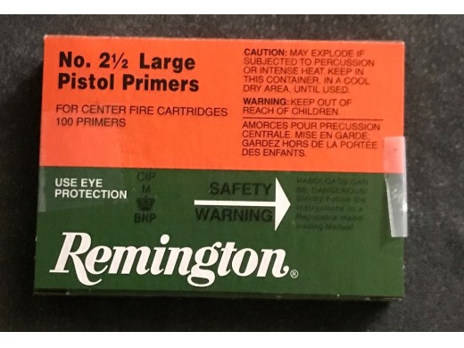 Remington - No. 2.5 Large Pistol Primers