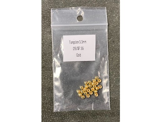 Tungsten Beads - 3.3mm